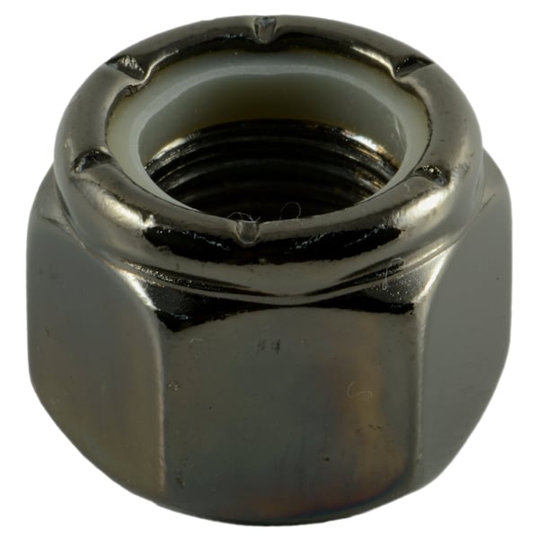 Midwest Fastener Nylon Insert Lock Nut, 5/8"-18, Steel, Black Chrome, 3 PK 34137 - main